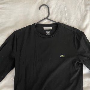 LACOSTE BLACK LONGSLEEVE SIZE XS